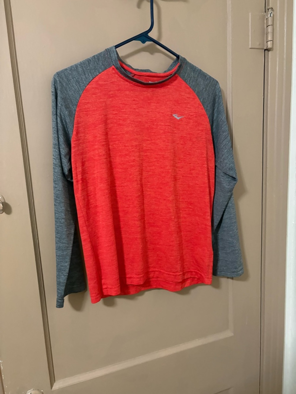 Everlast Red Heather and Gray Raglan Long-Sleeve Shirt